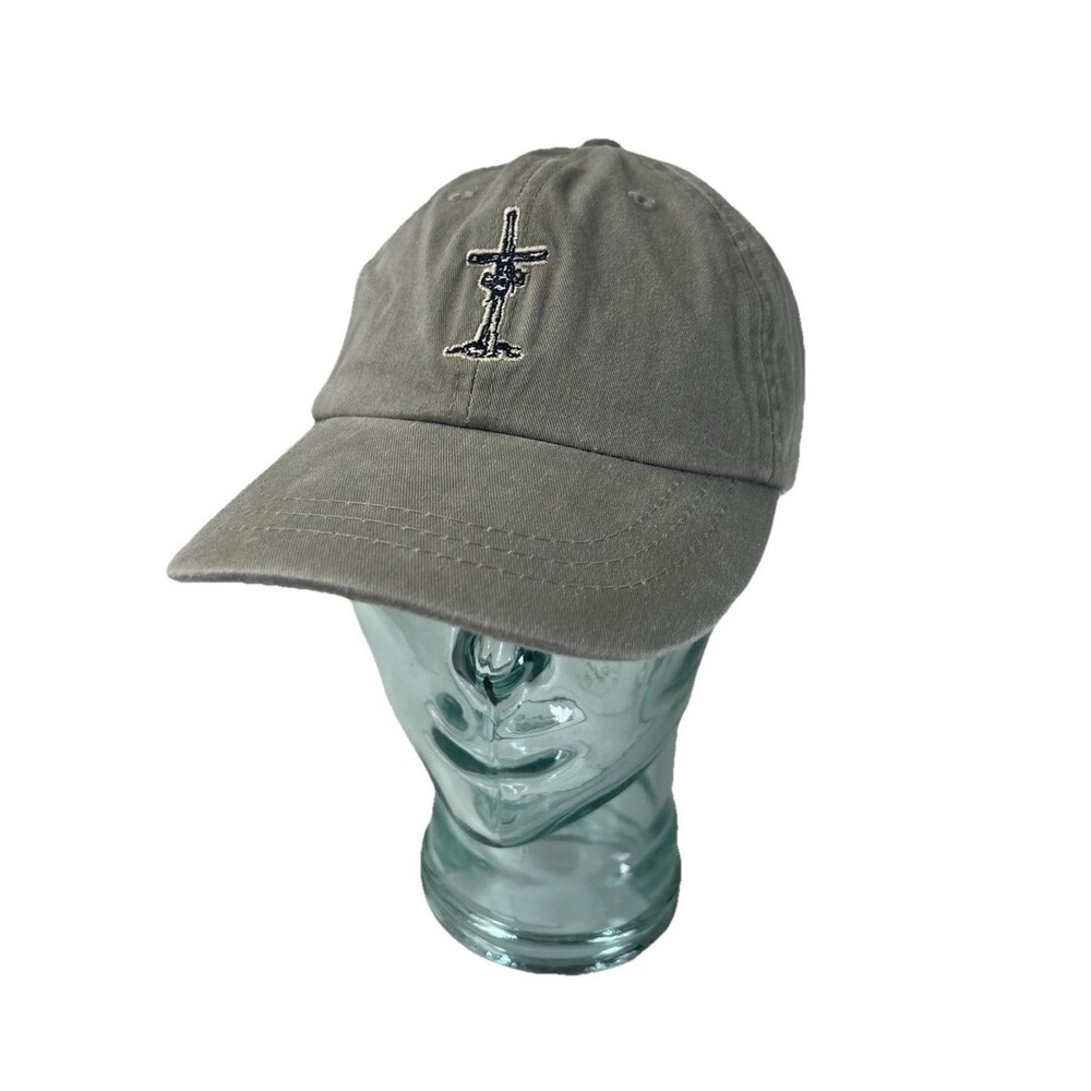 Adams Upscale Fashion Baseball Hat Embroidered Religious Cross Strapback Cap